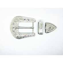Cowboy diamond belt accessories alloy three-piece general belt buckle