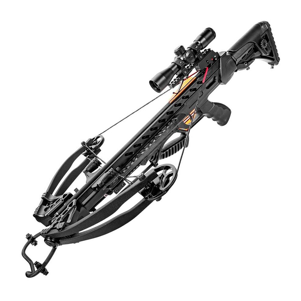 175lb Compound Crossbow Set With Red Dot Sight And Arrows Hunting