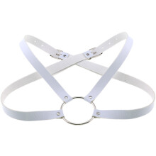Punk Gothic Vintage Harness Bondage Cage Corset Body Leather Bra Necklace For Women Man Cosplay Torques Jewelry