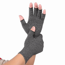 (grey White-L) 1 Pairs Winter Warm Arthritis Gloves Anti Arthritis Therapy Compression Gloves and Ache Pain Joint Relief Touch Screen Gloves