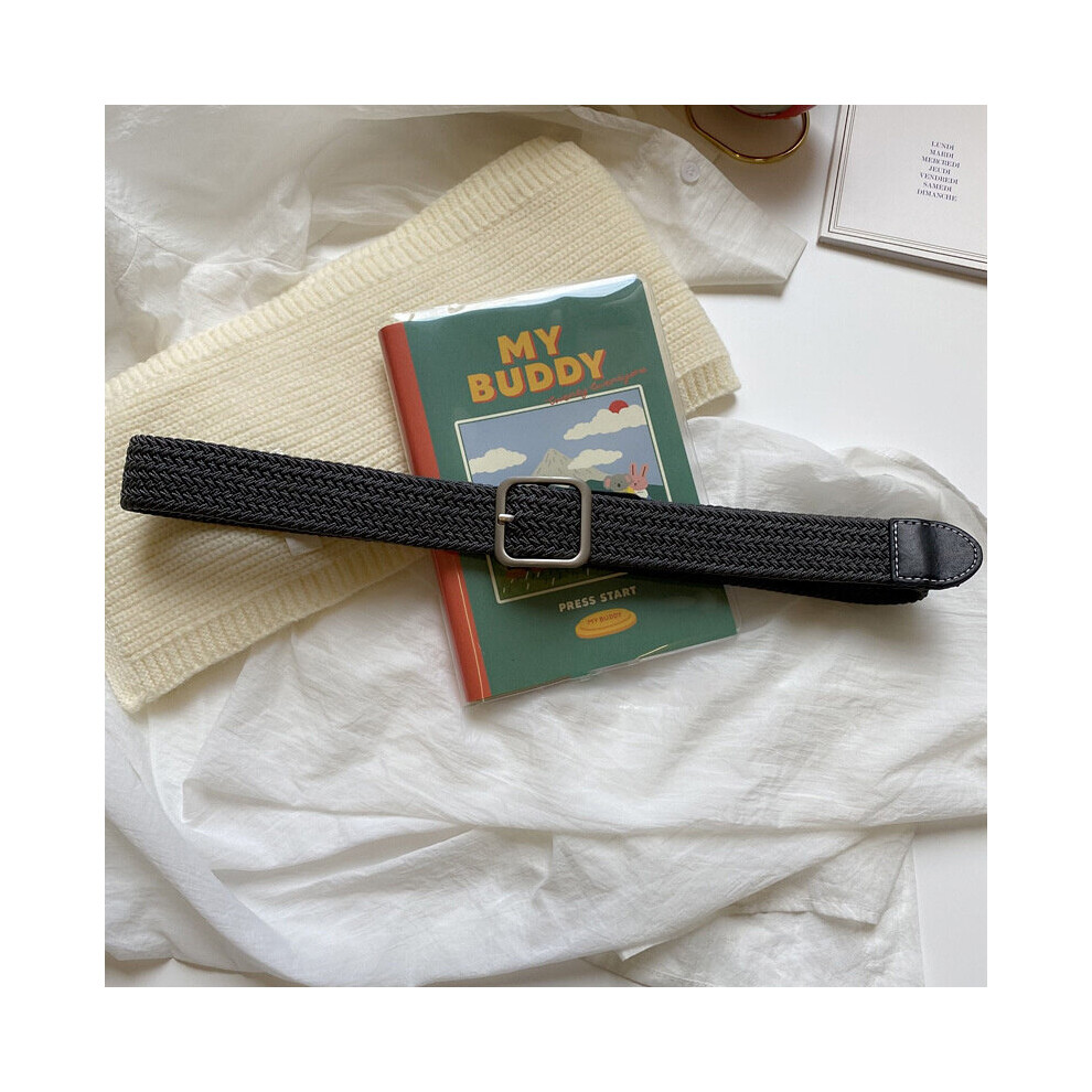 Elastic braided belt female casual student elastic belt braided elastic belt male