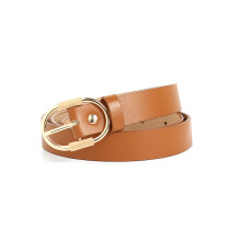 All-match Couple Small Belt Round Buckle Youth Version Student Dress Thin Pants Belt