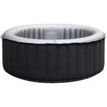 Mspa Silver Cloud Round 4 Person Inflatable Hot Tub Portable Pool