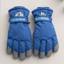 6-10-year-old Middle-aged Children's Winter Velvet Thick Cartoon Outdoor Riding Ski Gloves