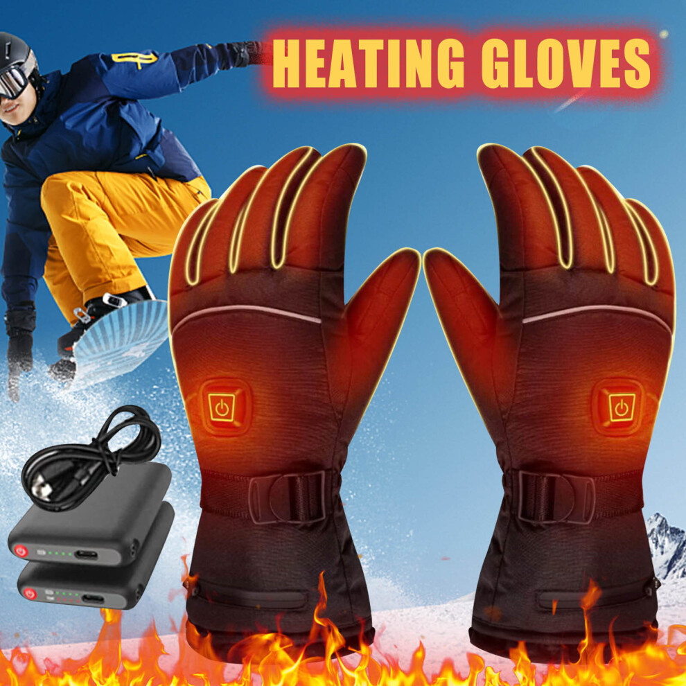 Winter Waterproof Heated Guantes Motorcycle Glove Moto Outdoor Sport Powered Motorbike Racing Riding Glove Multicoloured 885658221232