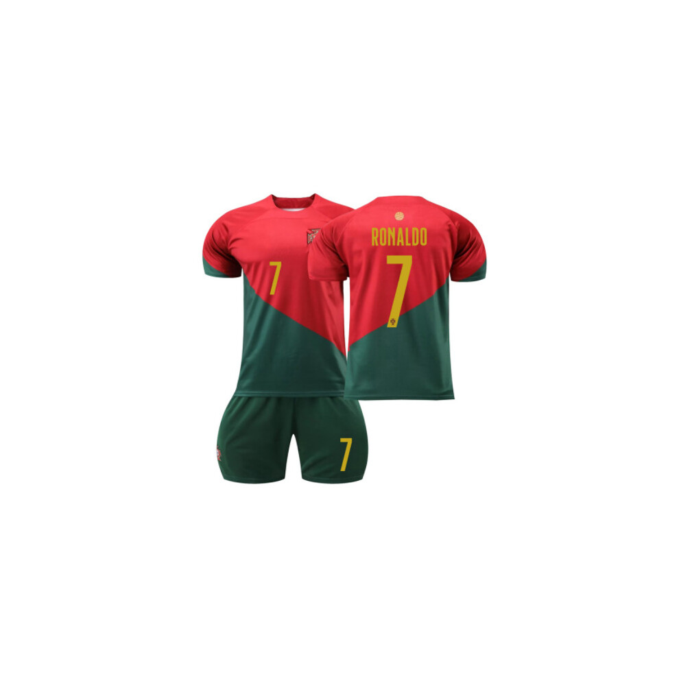 (26, Green 7C) 2023-24 Boys girls kids Football Jersey suit RONALDO 7# Adult sport ins fashion Uniforms set Men women Unisex