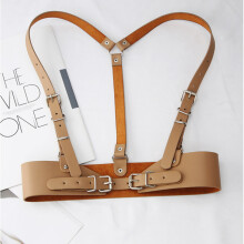 Women Men Gothic PU Leather Harness Belts Body Bondage Waist Straps Punk Rock Stylish Accessories