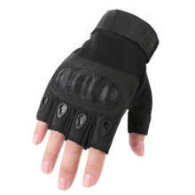 (Black Army Green-L) Outdoor Tactical Gloves Military Airsoft Sports Half Finger Mittens Men Women Combat Fingerless Gloves Shooting Gloves