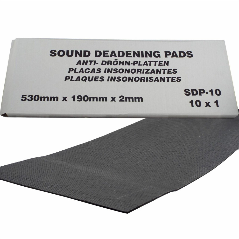 Car Sound Deadening Pads X 10 530Mm X 190Mm X 2Mm 3513250730964