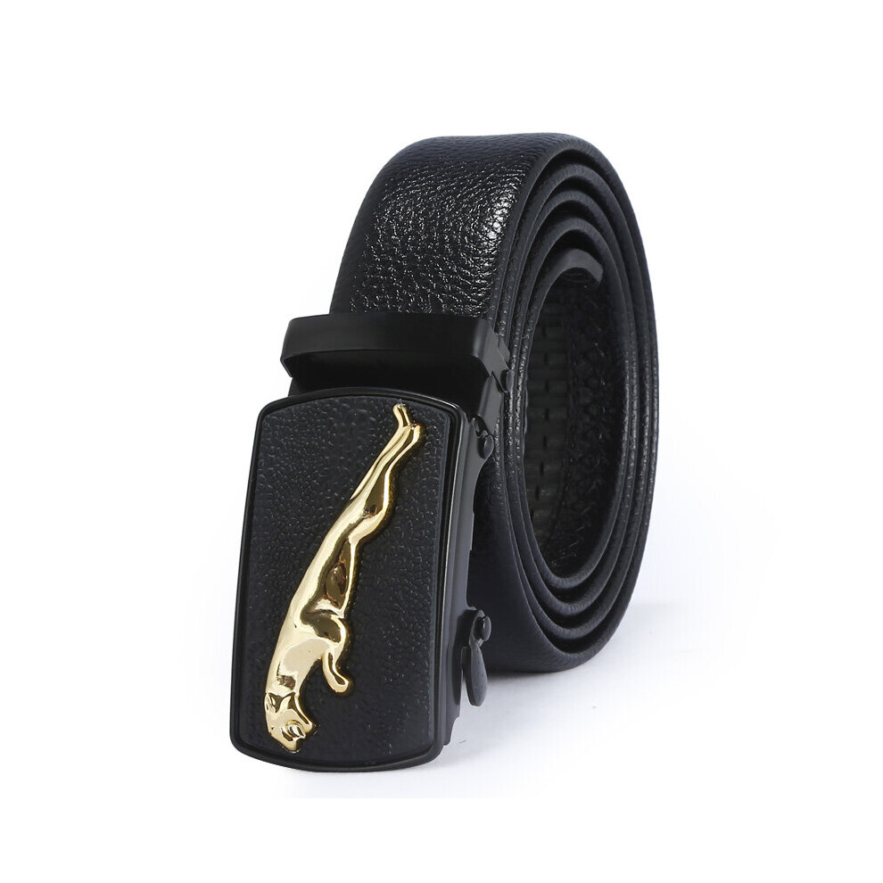 (BLACK-110cm) Men belt PU Alloy Automatic Buckle Belt business affairs Decorative Durable Charm Belts for Man?s Belt-image-OPC-PBQVG7C-NEW
