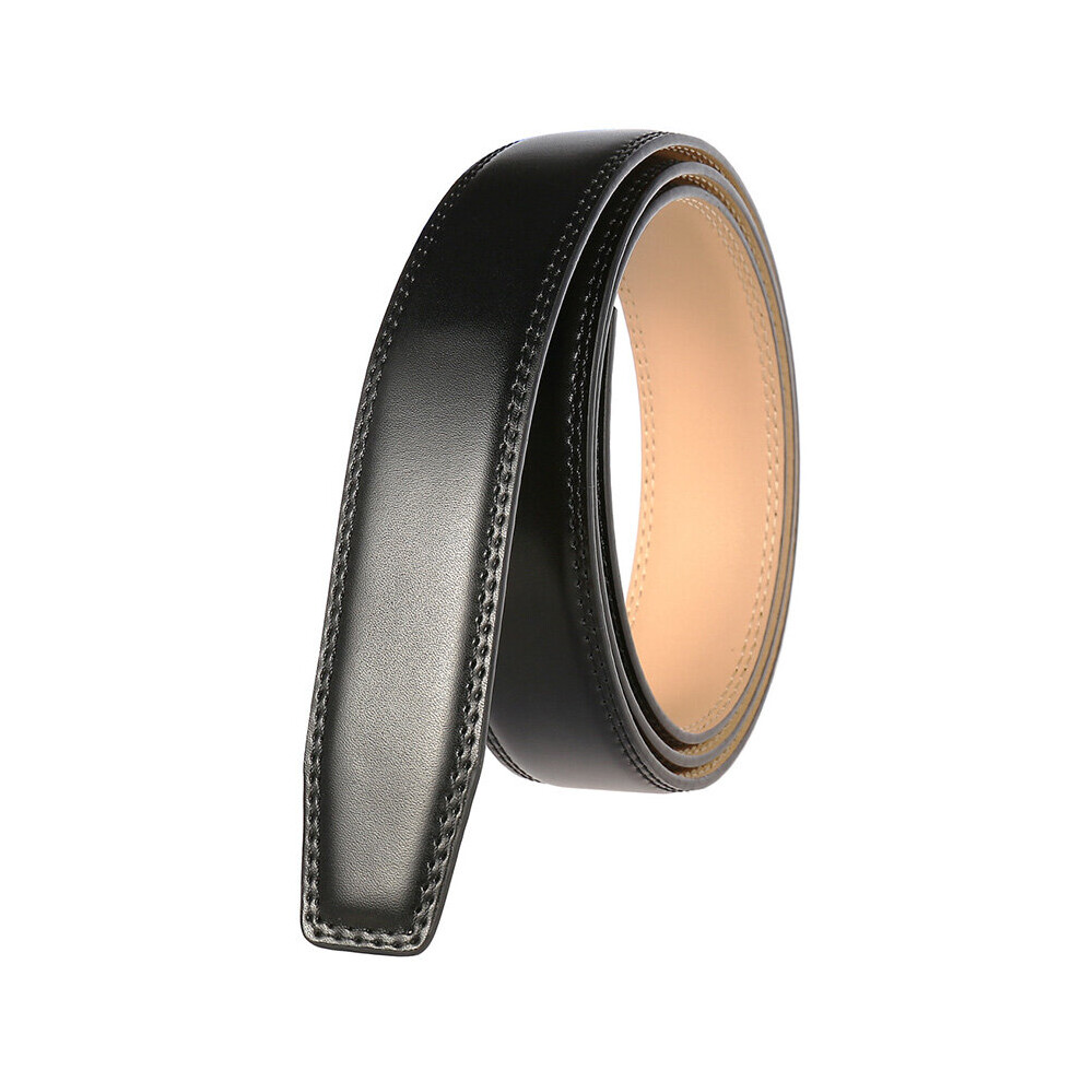 (black-115cm) 31mm Leather Belt For Men Hard Alloy Automatic Buckle Soft Natural Cowhide Non-porous Business Belt Suit Girdles Male-image-OPC-PBQVHFJ-NEW