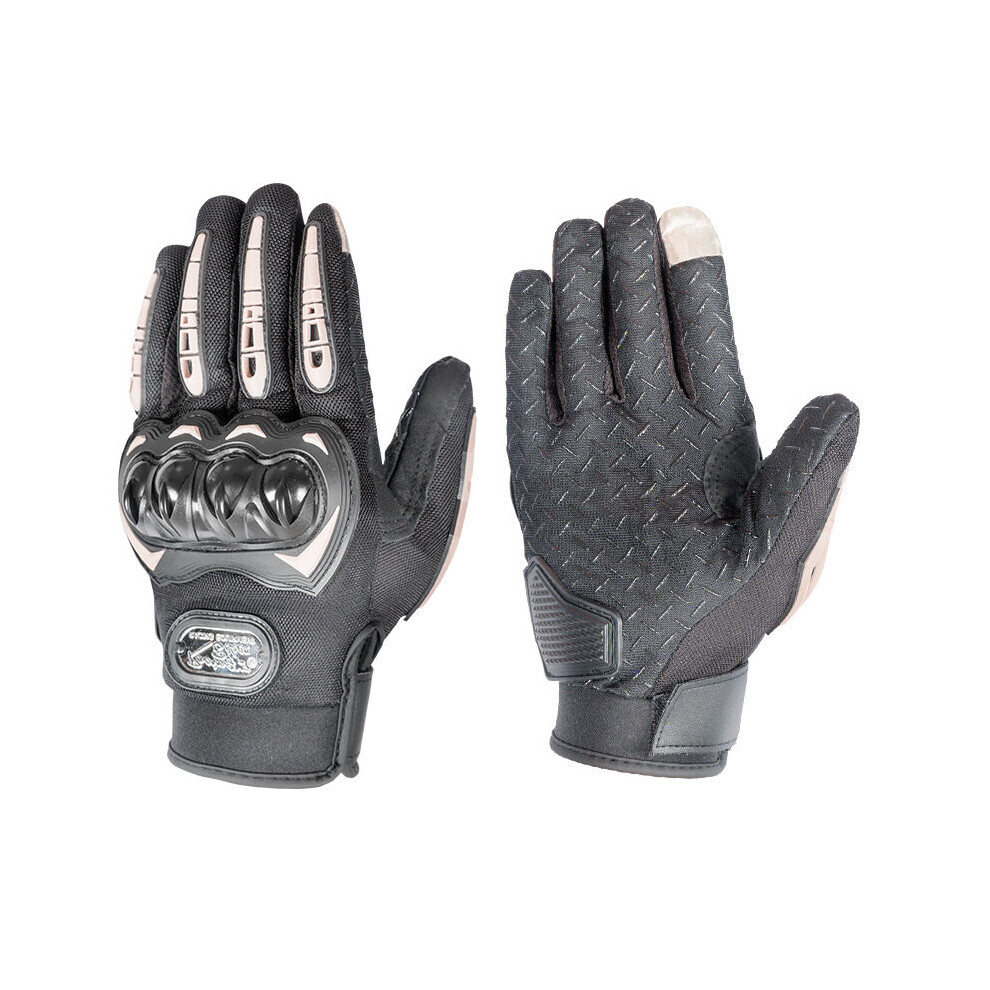 (Sc23 Black White-Xl) Touch Screen Motorcycl Gloves Men Women Summer Moto Glove Riding Guantes Motocross Mittens Protective Full Finger Gloves Black,Multicoloured 885656816119