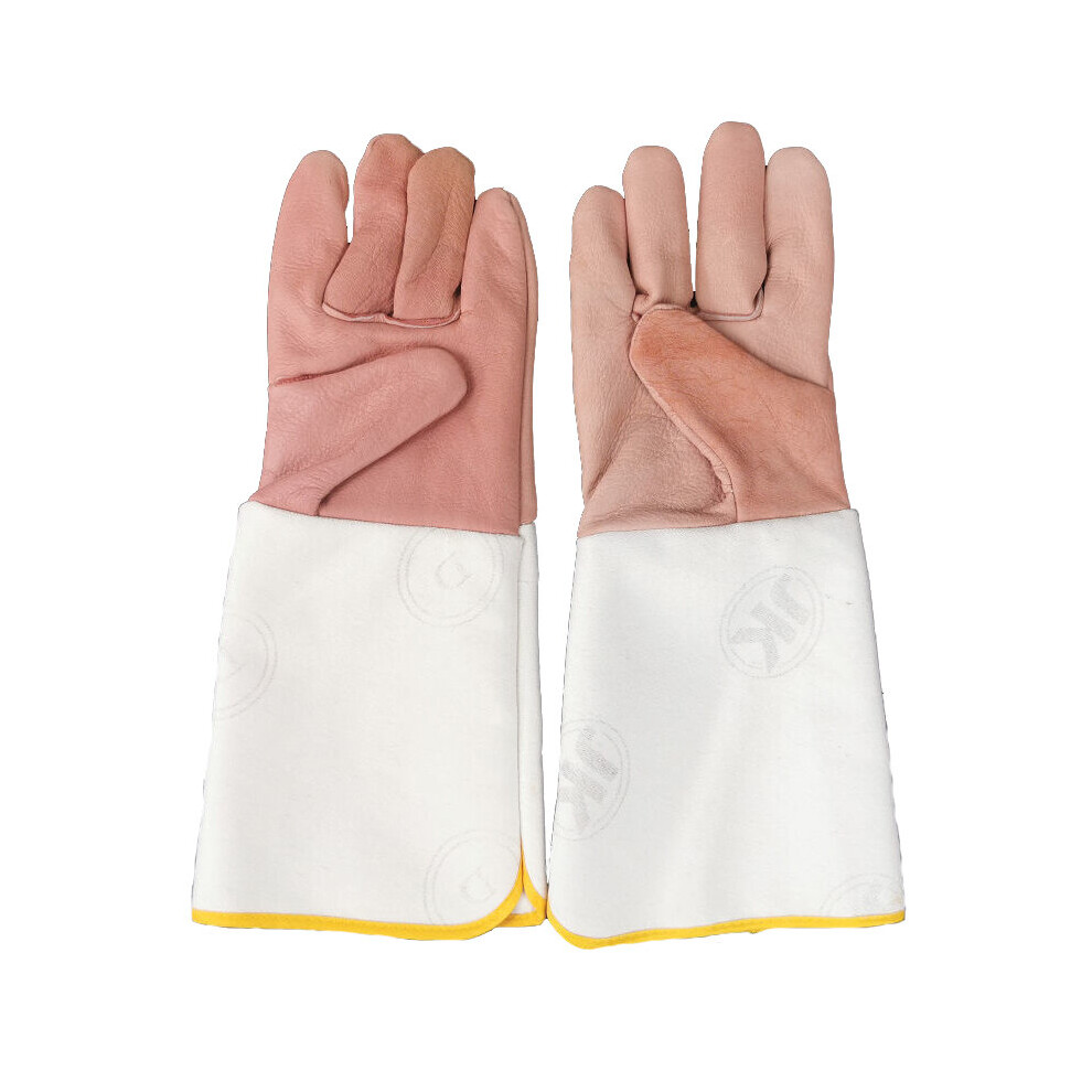 Welding Leather Gloves Welder Welding Protective Gloves Thickened Wear-Resistant Anti-Scald Lengthened Thick Canvas Hand Gloves 885656818205