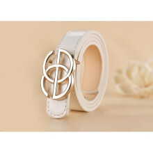 (white-108cm 105CM) Kids Belt Hight Metal Buckle Children Belt Boys/girls and Middle School Students Jeans Waistband