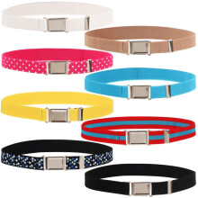 Children Kids Adjustable Magnetic Belt Belt With Magnetic Buckle Unisex Alloy Waistband Boys Girls Elastic Printing Belt