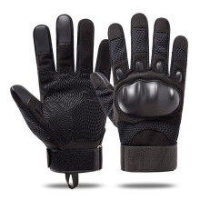 (Black-L) Touch Screen Army Military Tactical Gloves Men Combat Airsoft Outdoor Sport Gloves Bicycle Hard Knuckle Full Finger Gloves
