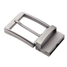 Reversible Alloy Belt Buckle Single Prong Rectangular for Men's 33-34 mm/1.3-1.34 inch Wide Belts