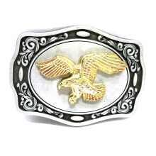 Western cowboy zinc alloy animal belt buckle