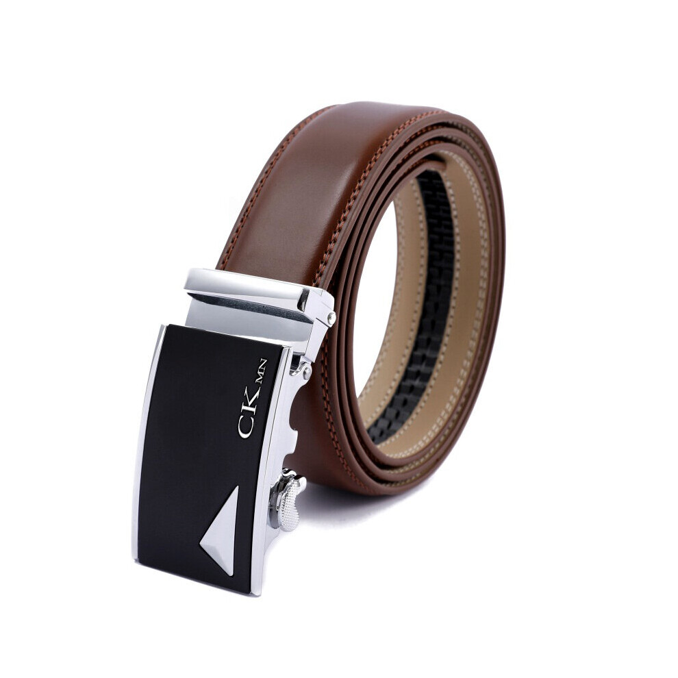 (COWB 1 White-110cm) Top Automatic Buckle Cow Man Belts Leather Belt Leather Belts-image-OPC-PBQVNSM-NEW