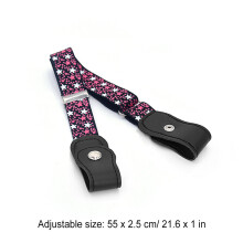 Belt Buckle-free Elastic Stretch Durable Clothes Accessories Easily Match with Fine Knitting for Boys Girls dots