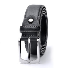 (Black White-130cm 44to47 Inch 130cm) Leather Belt Men Italian Casual Men's Leather Belts For Jeans Mens Belts Belts Men High