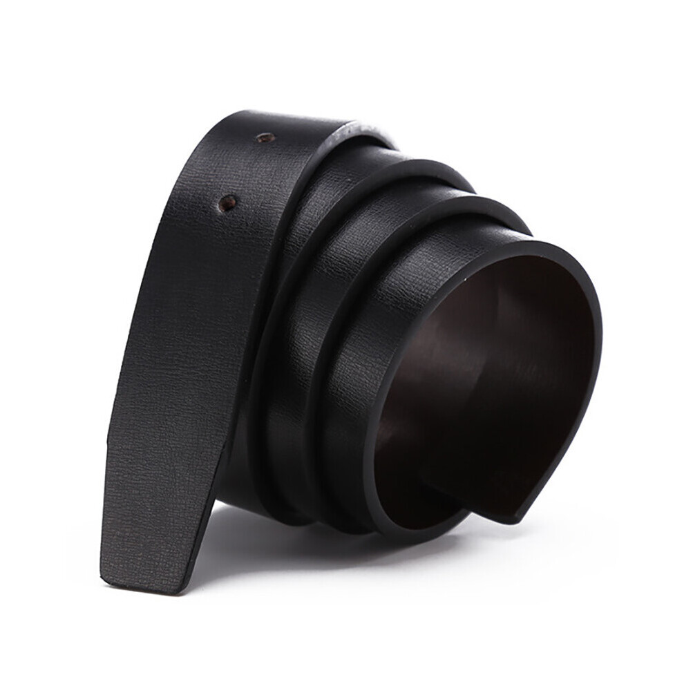 (Black-120cm) Reversible Designers Belts for Mens pin buckle Male Strap Leather Waistband Ceinture Homme,No Buckle 3.3cm-image-OPC-PBQVTSF-NEW