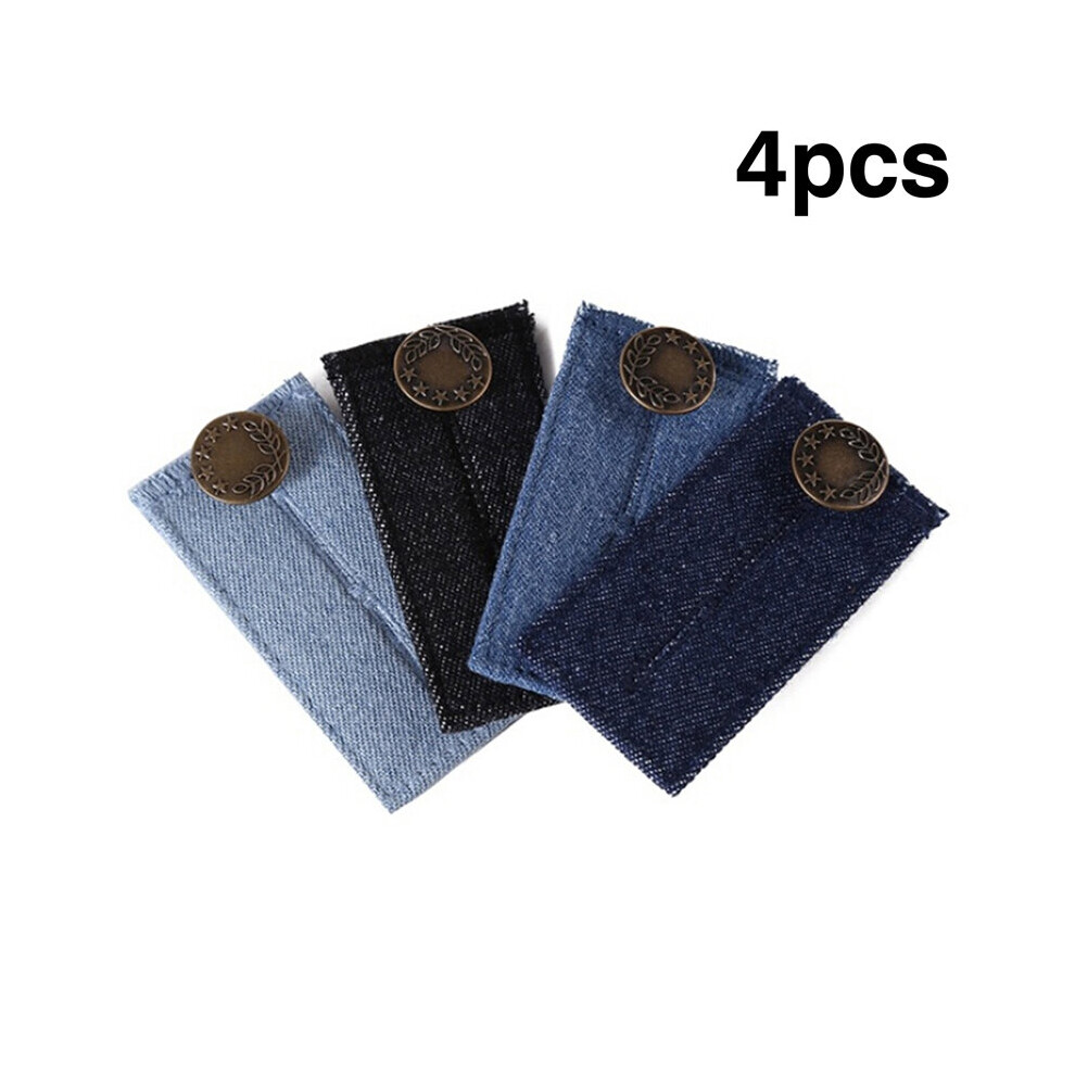 1/4 Piece Adjustable Elastic Jeans Button Waist Belt Belt Adjustable Waist Extender Maternity Washable-image-OPC-PBQVTWJ-NEW