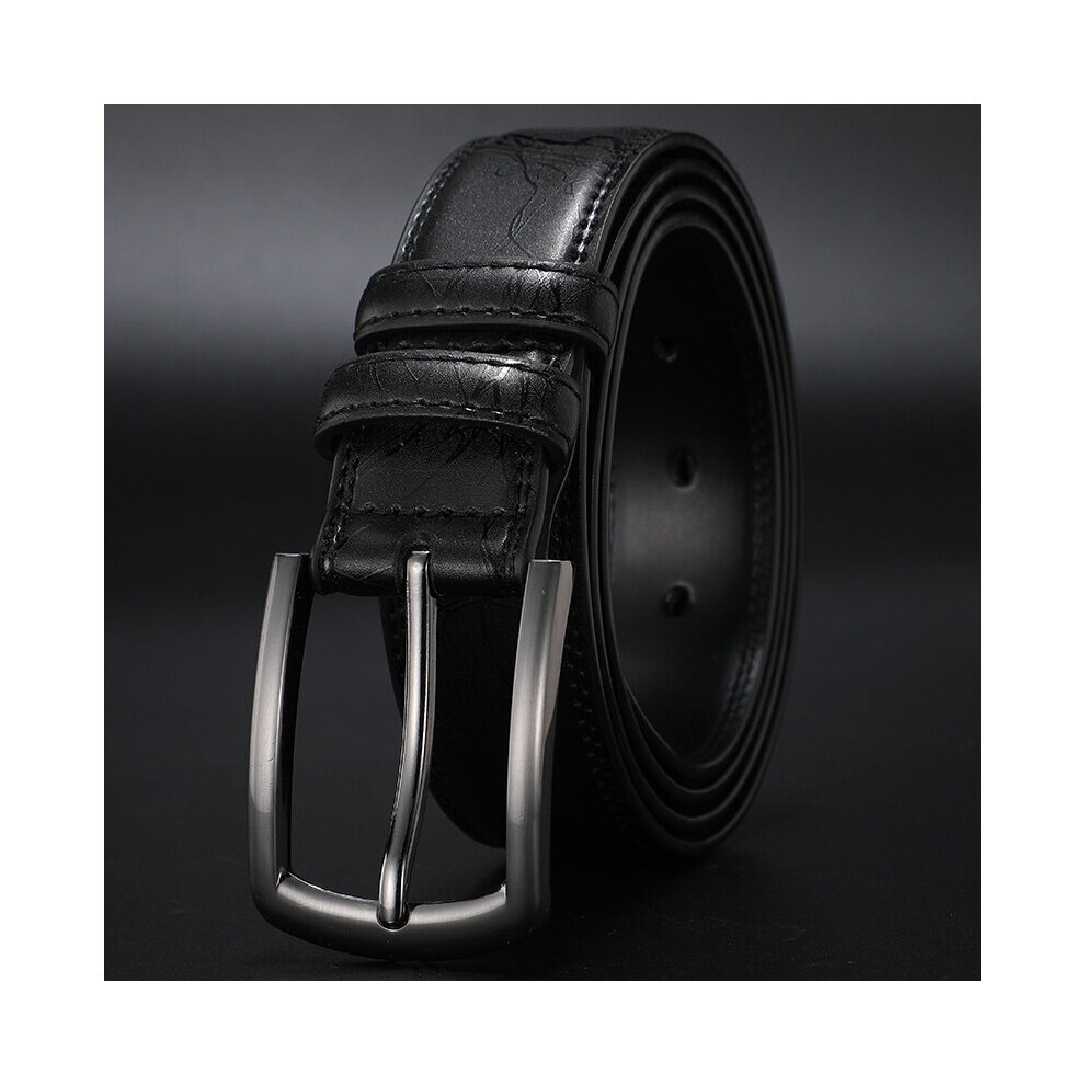 (BLACK-130cm) Designers Men Belts Leather Dress Casual Pin Buckle Business Belt for Man Male Belt Strap HQ091-image-OPC-PBQVVVG-NEW