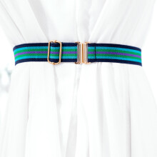 stripe Child KidsBuckle-Free Elastic Belt Alloy Buckle Belt For BoysGirls Adjustable Children Belts For Jeans Pants width 2.5 cm