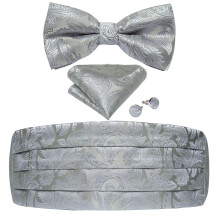 Cummerbunds For Men Gentlemen Cummerbund Bow Tie Set For Tuxedo Formal Dress Accessories For Wedding