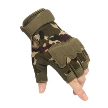 (Green camouflage White-XXL) Mens Tactical Gloves Army Shooting Fingerless Gloves Outdoor Hiking Military Airsoft Touch Screen Full Finger Gloves