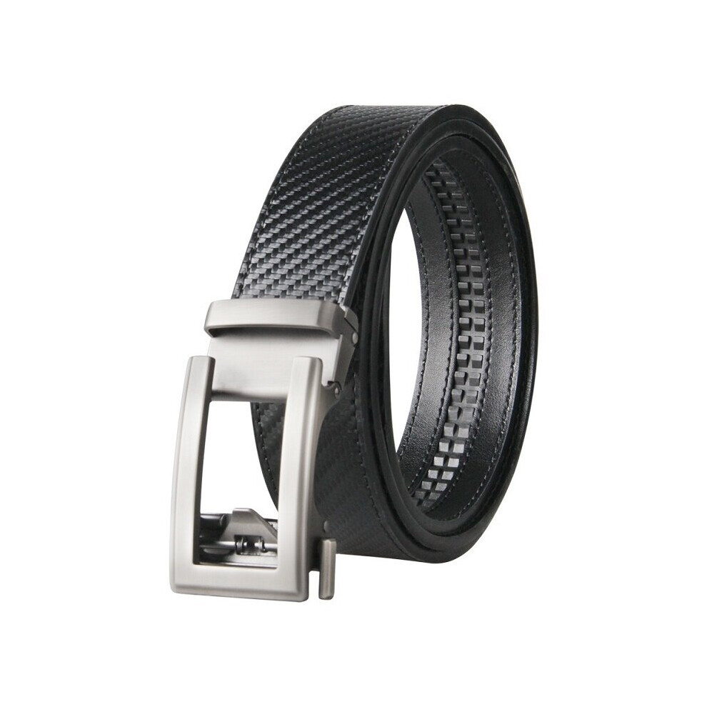 (24B01L19 Black-130cm) Mens Business Style Belt Leather Strap Male Belt Automatic Buckle Belts For Men Top Girdle Belts For Jeans-image-OPC-PBQVYQZ-NEW