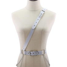 Leather Harness Sexy Chest Sculpting Body Waist Belt Punk Gothic Sexy Bra Body Bandage PU Leather Waist Belts