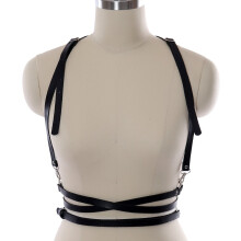 Punk Stylish Accessories Waist Straps Chest Harness Women Men Gothic PU Leather Harness Belts Body Bondage Rock