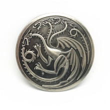 Western cowboy zinc alloy three-headed dragon belt buckle for men and women