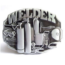 Tool Welder Belt Buckle Western Belt Buckle With Pewter Finish For Mens Jeans Suitable For Width Belt Drop