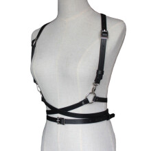 Adjustable Faux Leather Harness Adult Waist Belt Cincher Cage Chest Sculpting Body Harness Straps Apparel Accessories