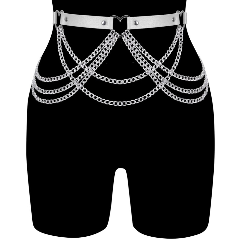 Multicoloured Goth Harajuku Women Harness Body Belt Suspenders Waist Belt Lingerie Punk Sexy Lingerie Leg Bondage Garter Straps Stockings Belt