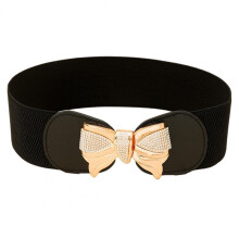 Unique Waist Belt Wide Colorfast Golden Plated Bowknot Girls Corset Belt Waist Strap Women Waistband