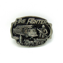 Western Cowboy FIRE FIGHTER Zinc Alloy Belt Buckle Fits 4.0 Belt