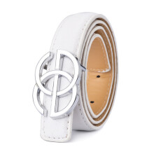 (white-80cm) Kids Belt Strap Hight Children Boys/girls leather belts student Alloy buckle Belt Jeans Waist Belt