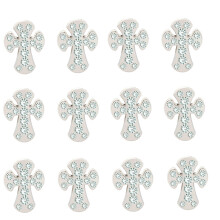 Casual Cowboys Cross Concho Crystal Leathercraft Metal Zinc Alloy DIY Nickel Concho for Men's Belt Apprael Accessories