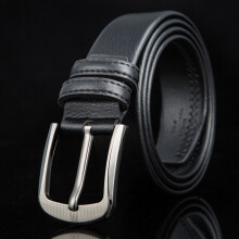 Scione Men's leather Business Retro Belt Alloy Pin buckle Buckle men's jeans Wild Belt