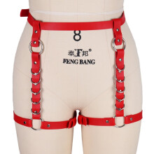 Sexy Harajuku Tight Leg Harness Bondage Adjust Punk Suspender Strap Belts Women PU Leather Garter Belt Elasticity Body Harness