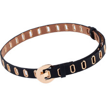 Women Men Leather Punk Single Buckle Waist Belt Gothic Waistband Belts