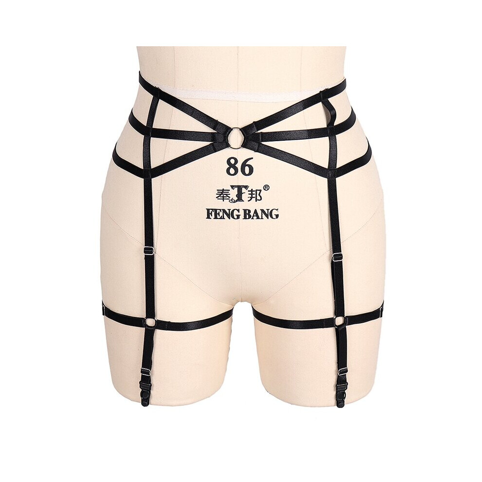 Multicoloured Bdsm Binding Waist Bondage Women's Sexy Lingerie Adjustable Size Belt Erotic Gothic Leg Harness Stockings Garter Belt