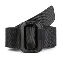 Outdoor Military Equipment Men's Jeans Elastic Nylon Belt Neutral Leisure Tactical Canvas Double Ring Smooth Buckle Belt