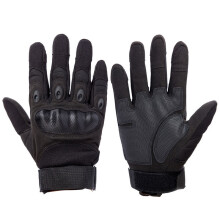 (Black White-M) Touch Screen Gloves Tactical Military Army Airsoft Shooting Gloves Paintball Anti-Skid Hard Knuckle Bicycle Full Finger Gloves