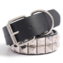 Rivet Belt Men&Women's Studded Belt Punk With Pin Buckle Rhinestone Rivet