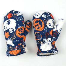 (Dark Blue 3 Black-5 7 years 4) Gloves Boy Girl Winter Mittens Warm Fingerless Skiing Accessory Cartoon Waterproof Outdoor Fleece Lining For Baby Kids